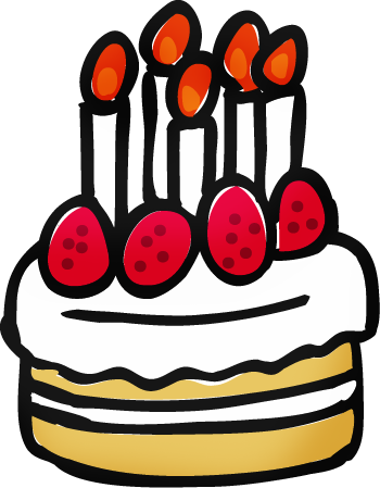 誕生日ケーキ clipart