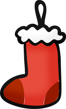 クリスマスのブーツ clipart