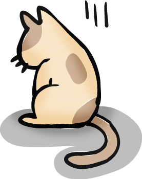 落ち込む猫 clipart