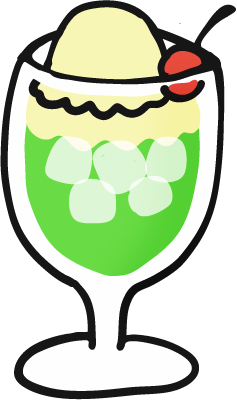 メロンソーダ clipart